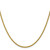 14K 24 inch 2mm Semi-Solid 3-Wire Wheat with Lobster Clasp Chain