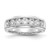 IBGoodman 10k White Gold 1 1/2 carat Lab Grown Diamond VS/SI+ G+ Seven Stone Complete Men's Ring