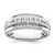IBGoodman 10k White Gold 1/2 carat Lab Grown Diamond VS/SI+ G+ Complete Men's Ring