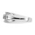 IBGoodman 10k White Gold 1/2 carat Lab Grown Diamond VS/SI+ G+ Complete Men's Ring