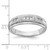 IBGoodman 10k White Gold 1/5 carat Lab Grown Diamond VS/SI+ G+ Complete Men's Ring
