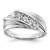 IBGoodman 10k White Gold 3/4 carat Lab Grown Diamond VS/SI+ G+ Five Stone Complete Men's Ring