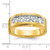 IBGoodman 14k Five Stone Polished and Brushed Men's Ring Mounting
