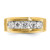 IBGoodman 14k Five Stone Polished and Brushed Men's Ring Mounting