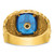 IBGoodman 14k Men's Polished and Nugget Textured Blue Lodge Master Masonic Ring Mounting