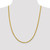 14K 24 inch 3.45mm Semi-Solid Wheat with Lobster Clasp Chain