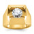 IBGoodman 14k Polished 8.3 mm Diamond Center Men's Ring Mounting