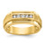 IBGoodman 14k Polished and Satin Five Stone Men's Ring Mounting - B5-F907AF81-1912