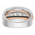 IBGoodman 14k Rose and White Gold Men's Polished Cut-Out 5-Stone Ring Mounting - B6-E0E4FF33-8079