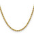 14K 24 inch 3.5mm Semi Solid Diamond-cut Rope with Lobster Clasp Chain