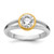 IBGoodman 14k Two-Tone 1 carat Lab Grown Diamond VS/SI+ G+ Complete Ladies Wedding Band - B6-FF4480D2-9310
