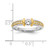 IBGoodman 14k Two-Tone 1/2 carat Lab Grown Diamond VS/SI+ G+ Complete Ladies Wedding Band