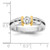 IBGoodman 14k Two-Tone 1/2 carat Lab Grown Diamond VS/SI+ G+ Complete Men's Wedding Band - B6-A255CCA1-1860