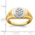 IBGoodman 14k Two-tone 1/4 carat Lab Grown Diamond VS/SI+ G+ Complete Men's Ring - RM-B7B6A7D4-8758