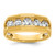 IBGoodman 14k Two-tone Five Stone Polished and Satin Men's Ring Mounting - B6-1CB4C4D2-5700