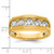 IBGoodman 14k Two-tone Five Stone Polished and Satin Men's Ring Mounting - B6-1CB4C4D2-5700