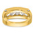 IBGoodman 14k Two-tone Five Stone Polished and Satin Men's Ring Mounting - B6-1CB4C4D2-5700