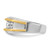 IBGoodman 14k Two-tone Men's Polished 5-Stone 1 Carat AA Quality Diamond Ring