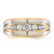 IBGoodman 14k Two-tone Men's Polished 5-Stone 1/2 Carat AA Quality Diamond Ring - B6-1E24DFA8-4989