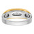 IBGoodman 14k Two-tone Men's Polished 5-Stone 1/4 Carat AA Quality Diamond Ring
