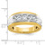 IBGoodman 14k Two-tone Men's Polished and Grooved 5-Stone 1 Carat AA Quality Diamond Ring - B6-19FBE7F4-4248