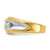 IBGoodman 14k Two-tone Men's Polished and Grooved 5-Stone 1 Carat AA Quality Diamond Ring - B6-19FBE7F4-4248