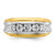 IBGoodman 14k Two-tone Men's Polished and Grooved 5-Stone 1 Carat AA Quality Diamond Ring - B6-19FBE7F4-4248