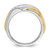 IBGoodman 14k Two-tone Men's Polished and Grooved 5-Stone 1/2 Carat AA Quality Diamond Ring - B6-61284EA4-5998