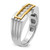IBGoodman 14k Two-tone Men's Polished and Grooved 5-Stone Ring Mounting - B6-D210D928-3784