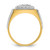 IBGoodman 14k Two-tone Men's Polished and Satin 1/2 Carat AA Quality Diamond Ring