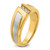IBGoodman 14k Two-tone Men's Polished and Satin 3-Stone Ring Mounting - B5-1BD37CC7-3484