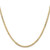14K 24 inch 3mm Open Concave Curb with Lobster Clasp Chain
