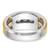 IBGoodman 14k Two-tone Men's Polished and Textured 5-Stone 1 Carat AA Quality Diamond Ring - B6-92EDE781-2006