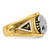 IBGoodman 14k Two-tone Men's Polished and Textured with Black and White Enameled and Diamond 32nd Degree Scottish Rite Masonic Ring