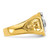 IBGoodman 14k Two-tone Men's Polished and Textured with Black Enamel Past Master Masonic Ring