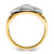 IBGoodman 14k Two-tone Men's Polished and Textured with Blue and Black Enamel Diamond Blue Lodge Master Masonic Ring - B0-8861DB50-5820
