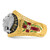 IBGoodman 14k Two-tone Men's Polished and Textured with Multi-color Enamel and Diamond 32nd Degree Scottish Rite Masonic Ring - B0-16158907-8410