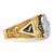 IBGoodman 14k Two-tone Men's Polished and Textured with Multi-color Enamel and Diamond 32nd Degree Scottish Rite Masonic Ring - B0-53A7BB58-9374