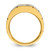 IBGoodman 14k Two-tone Men's Polished Satin and Grooved 1/2 Carat AA Quality Diamond Ring