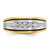 IBGoodman 14k Two-tone Men's Polished Satin and Grooved 5-Stone Ring Mounting - B6-DF271E50-8727