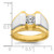IBGoodman 14k Two-Tone Polished and Satin Men's Ring Mounting - B2-C6B86EA5-7145