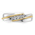 IBGoodman 14k Two-tone Polished Men's Five Stone Ring Mounting