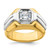 IBGoodman 14k Two-tone Polished Men's Ring Mounting - B2-B29C899D-8861