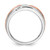 IBGoodman 14k Two-tone Rose and White Gold 1/5 carat Lab Grown Diamond VS/SI+ G+ Five Stone Complete Men's Ring