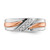 IBGoodman 14k Two-tone Rose and White Gold 1/5 carat Lab Grown Diamond VS/SI+ G+ Five Stone Complete Men's Ring