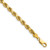 14K 24 inch 4.5mm Diamond-cut Rope with Lobster Clasp Chain