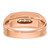 IBGoodman 14k White and Rose Gold Men's Polished Satin and Grooved 5-Stone Ring Mounting - B6-91F13A5D-5231