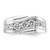 IBGoodman 14k White Gold 1 3/8 carat Lab Grown Diamond VS/SI+ G+ Complete Satin Men's Ring