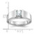 IBGoodman 14k White Gold 1 carat Lab Grown Diamond VS/SI+ G+ Complete Men's Ring - B5-6DE7799D-1217