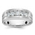 IBGoodman 14k White Gold 1 carat Lab Grown Diamond VS/SI+ G+ Complete Satin Men's Ring